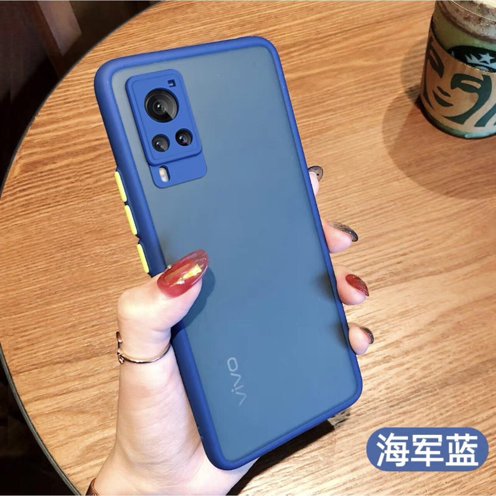 เคส Vivo Y31 Y51 2021 สำหรับวีโว่ ขอบสีผิวด้าน กันกระแทก นิ่ม TPU Case