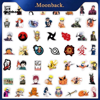 &lt;moonback&gt; สติกเกอร์ ลายการ์ตูนอนิเมะ ติดตกแต่งตู้เย็น DIY 50 ชิ้น ต่อชุด