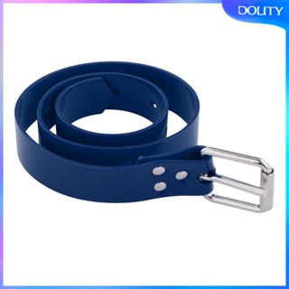 [dolity] สายเข็มขัดซิลิโคนเจลน้ําหนัก 85 ซม. ~ 1.3 ม. พร้อมหัวเข็มขัดสเตนเลส สําหรับดําน้ํา