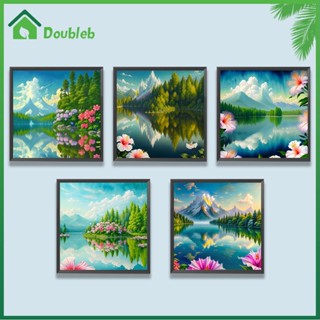 【Doub X ✮】ภาพวาดปักเพชร ทรงกลม ลายทิวทัศน์ 5D DIY สําหรับตกแต่งบ้าน ✮