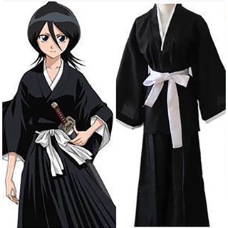 ขายดี เสื้อคลุมกิโมโน คอสเพลย์อนิเมะญี่ปุ่น Kurosaki Ichigo Robe สําหรับปาร์ตี้ฮาโลวีน