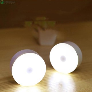 Needway โคมไฟ LED อินฟราเรด 8 ดวง ชาร์จ USB สําหรับติดตกแต่งผนังห้องน้ํา ห้องนอน