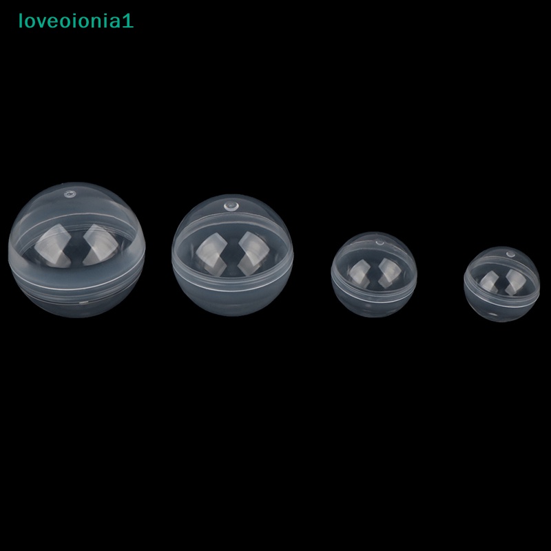 Loveoionia1 50 ชิ้นแคปซูลใสเซอร์ไพรส์ภาชนะขนาดเล็กทําให้สิ่งที่รุ่น br