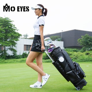 Mo EYES ถุงกอล์ฟ กระเป๋าเดินทางแบบพกพาลูกรอก กระเป๋าเดินทางสำหรับสุภาพสตรีถุงกอล์ฟสำหรับสุภาพสตรี