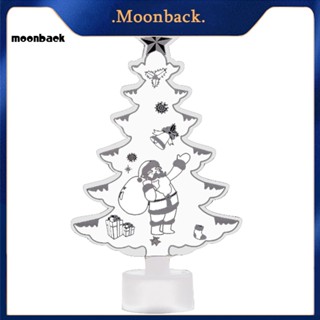 &lt;moonback&gt; ต้นคริสต์มาส ซานตาคลอส สโนว์แมน LED โคมไฟกลางคืน ตกแต่งบ้าน ของขวัญคริสต์มาส