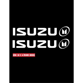 สติกเกอร์ไวนิล ลายโลโก้ Isuzu x2