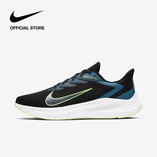 แท้ ✨ Nike Air Zoom Winflo 7 สีดำ รองเท้าวิ่งที่สะดวกสบายและระบายอากาศ รองเท้าผ้าใบที่นุ่มและทนทาน