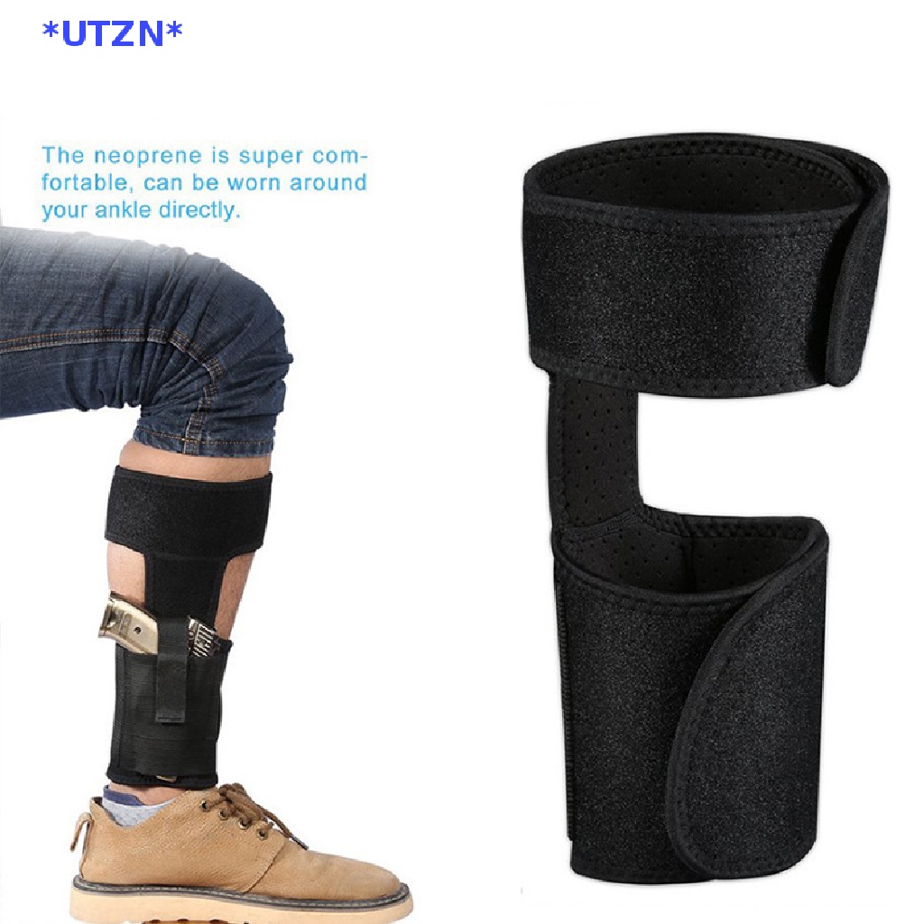 Utzn> ใหม่ ซองใส่ปืน แบบคล้องข้อเท้า ด้านซ้าย และขวา ยืดหยุ่น