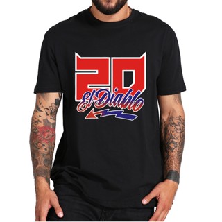 Fabio Quartararo T-Shirt El Diablo World Motorcycle Rider Essential Casual Sport Tee Shirt Tops Short Sleeve_03