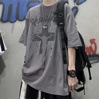 O.O Fashion เสื้อยืด oversize 2023 เสื้อยืดผู้ชาย23030601