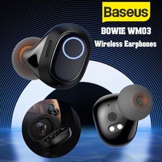 Baseus  หูฟังสเตอริโอไร้สาย Bowie WM03 TWS 5.3 หูฟังบลูทูธ Mini-Bud Design  หูฟังไร้สาย