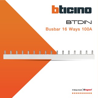 BTicino อุปกรณ์เสริมสำหรับตู้คอนซูมเมอร์ (แบบเกาะราง) Busbar 16 Ways 100A รุ่น BTC16PIN100 | BTiSmart