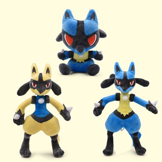 ตุ๊กตา Lucario Heterochromatic 0k Lucario Leochromatic Version ขนาดใหญ่ ของเล่นสําหรับเด็ก