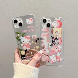 เคสโทรศัพท์มือถือ แบบนิ่ม ลายการ์ตูนคิตตี้ กันกระแทก สําหรับ Iphone 11 Pro Max 12 13 14Pro Max