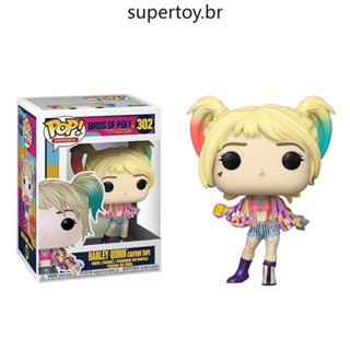 ฟิกเกอร์ Funko Pop 302 Harley Quinn พร้อมเทปเตือน Pop Heroes: Birds of Prey