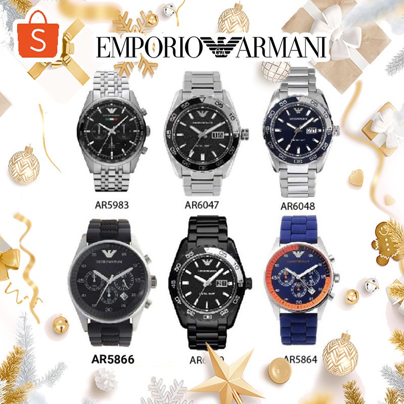 OUTLET WATCH นาฬิกา Emporio Armani OWA98 นาฬิกาผู้ชาย นาฬิกาข้อมือผู้หญิง แบรนด์เนม ของแท้ Brand Armani Watch AR6047