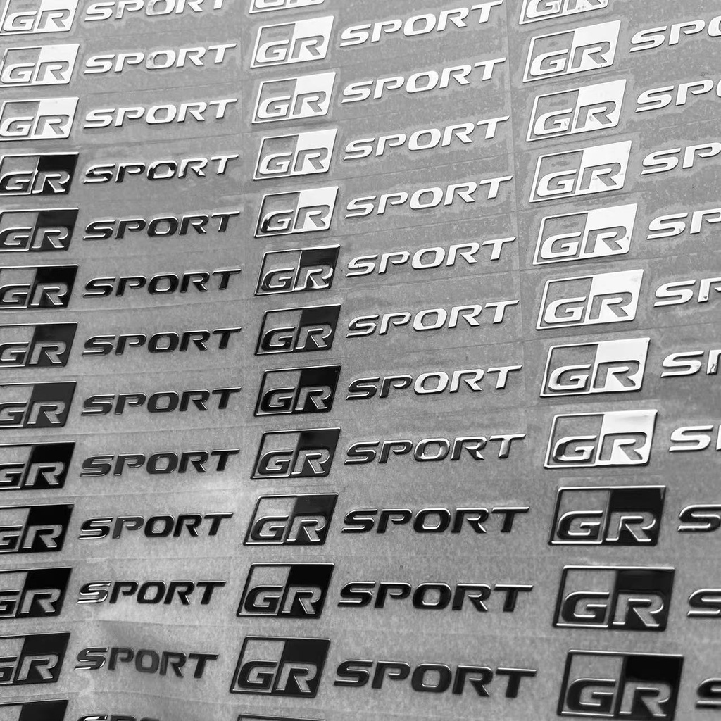 สติกเกอร์โลหะ ลาย Toyota GR สําหรับติดตกแต่งกระจกมองหลังรถยนต์ 4 8 12 ชิ้น
