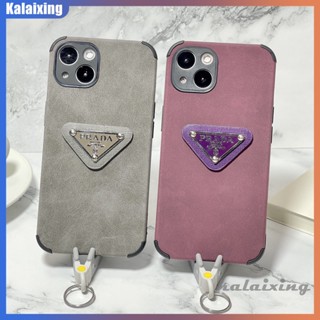 เคสโทรศัพท์มือถือหนัง ลาย Prada ด้านหลัง สําหรับ iPhone 14 Pro Max 14 Plus 13 12 11 Pro Max 12 13 Mini 6 7 8 Plus Xs Max Xr X Xs