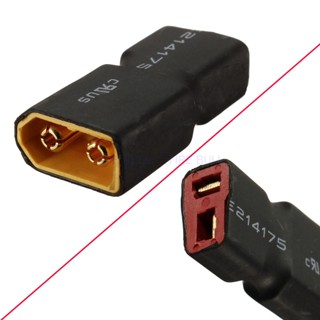 อะแดปเตอร์เชื่อมต่อแบตเตอรี่ RC XT60 Male To Deans Plug Female T Connector สําหรับเครื่องบิน รถยนต์ จํานวน 1 ชิ้น