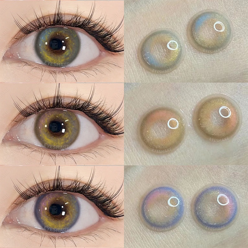Eyeshare คอนแทคเลนส์สี สไตล์ใหม่ 1 คู่ สําหรับตาโต พร้อมตาธรรมชาติ สวยหรู