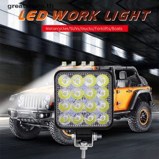 Greatshore โคมไฟสปอตไลท์ LED 48W 12V 24V ทรงสี่เหลี่ยม สําหรับรถยนต์ รถบรรทุก SUV
   Th