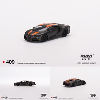 Mini GT 1:64 Chiron Super Sport 300+ World Record โมเดลรถยนต์คาร์บอนอัลลอยด์ ขนาดมินิ สีส้ม ของเล่นสําหรับเด็ก 409