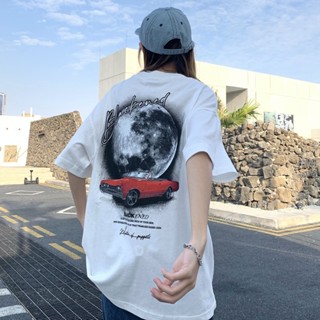 【Tshirt Oversize】เสื้อยืดแขนสั้น ทรงหลวม พิมพ์ลาย 150 กก. พลัสไซซ์ สไตล์สตรีท แฟชั่นสําหรับผู้ชาย และผู้หญิง