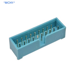 Mchy&gt; ใหม่ ตัวเชื่อมต่อเมนบอร์ด USB 3.0 19Pin ตัวผู้ 180 องศา 1 ชิ้น