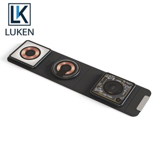 Luken กระเป๋าผ้า dual 15 วัตต์ไร้สายชาร์จหูฟังสามในหนึ่งที่วางโทรศัพท์แม่เหล็กดูดพับไร้สายชาร์จ