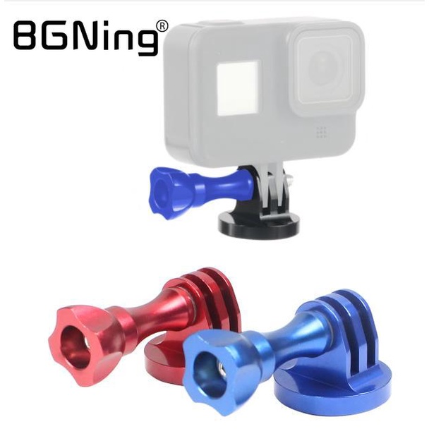 BGNing ฐานอะแดปเตอร์ขาตั้งกล้อง 1/4 อะแดปเตอร์เกลียว w M5 Thumb สกรู CNC อลูมิเนียมเข้ากันได้กับ GoPro Hero 13 12 11 10 9 8