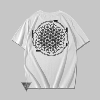 เสื้อยืดแขนสั้นเสื้อยืด พิมพ์ลายโลโก้ BMTH คุณภาพสูง T010S-5XL