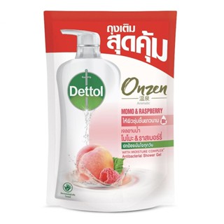 Dettol เดทตอล เจลอาบน้ำ ออนเซ็น อโรมาติก ถุงเติม 410 กรัม