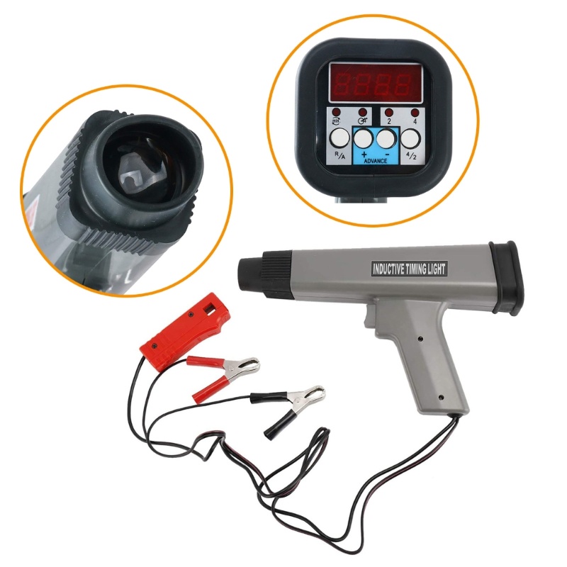 R* 12V จุดระเบิด Timing Light เครื่องมืออัตโนมัติเครื่องมือยานพาหนะ Induction Strobe Timing Light