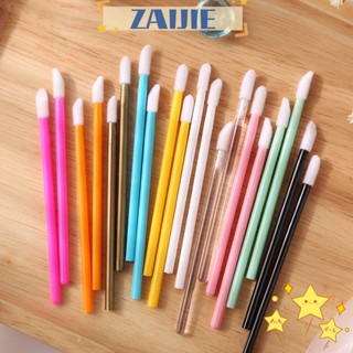 Zaijie24 แปรงทาลิปสติก แบบพกพา 50 ชิ้น