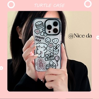 [พร้อมส่ง] เคสโทรศัพท์มือถือ ซิลิโคน ลายการ์ตูน สีดํา พร้อมแหวนขาตั้ง สําหรับ iPhone 14 13 12 11 PROMAX XS XR XSMAX SE2020 6 7 8PLUS MINI