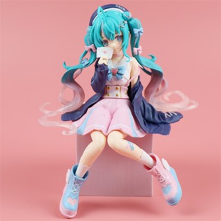 โมเดลฟิกเกอร์ PVC รูปปั้นอนิเมะเซเลอร์สูท Hatsune Miku ขนาด 14 ซม. เหมาะกับของขวัญวันเกิด ของเล่นสําหรับเด็ก