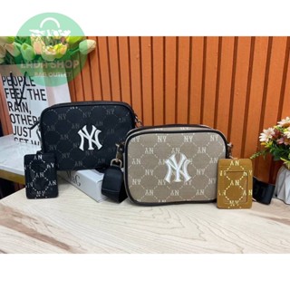 ส่งฟรี🔥 MLB KOREA - DIAMOND MONOGRAM JQD CAMERA BAG NY