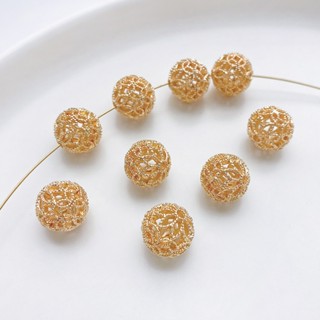 เครื่องประดับ สร้อยคอ สร้อยข้อมือ ทอง 14k จี้รูปดอกบัว ฉลุลาย แฮนด์เมด diy