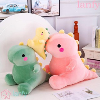 Lanfy หมอนตุ๊กตาไดโนเสาร์ขนาด 22-60 ซมหลายสีสันสําหรับตกแต่งบ้าน