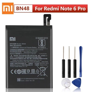 Original XIAOMI BN48เปลี่ยนแบตเตอรี่โทรศัพท์สำหรับXiaomi Redmiหมายเหตุ6 Pro Note6 Pro 4000MAhแท้แบตเตอรี่โทรศัพท์