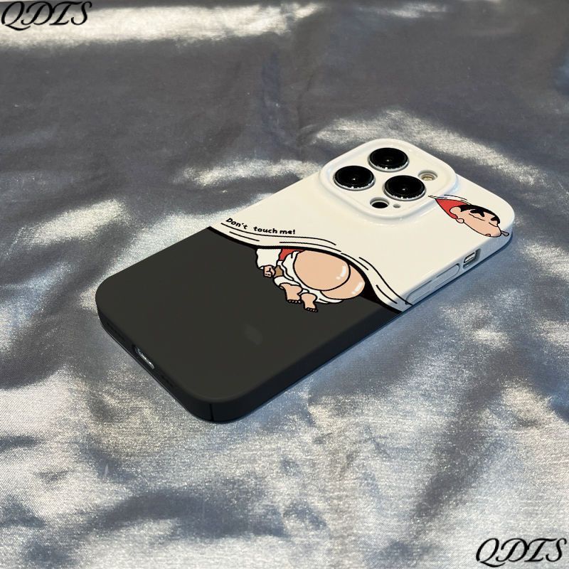 เคสโทรศัพท์มือถือแบบแข็ง ลายการ์ตูนชินจัง สร้างสรรค์ สําหรับ Iphone 13max 8p 7 14pro Xr 11 XZ5W
