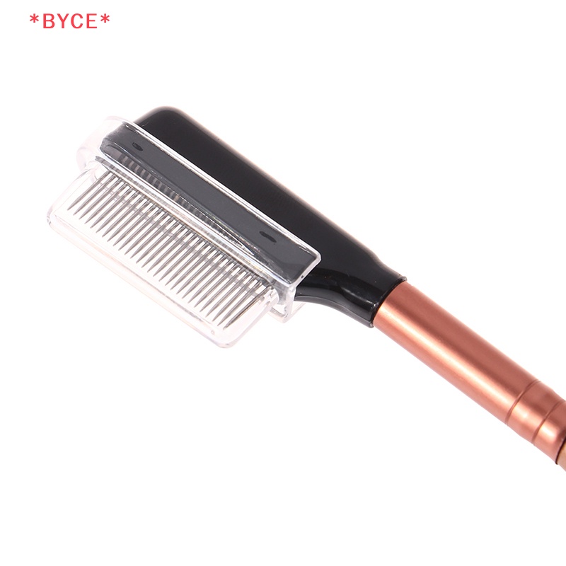 Byce> หวีโลหะสองด้าน แปรงขนตา คิ้ว เครื่องสําอาง แต่งหน้า ต่อขนตา ใหม่ - รูปที่ 2