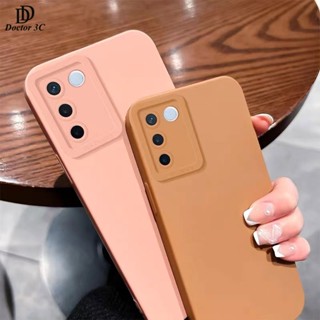 เคสซิลิโคนนิ่ม TPU ขอบตรง สีพื้น สำหรับ VIVO V27 V27E PRO 5G 4G 2023