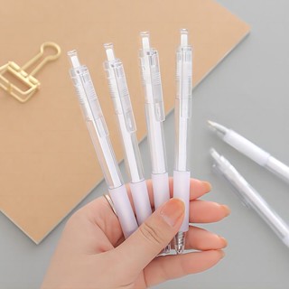 Muji ปากกาเจลใส 0.5 สีดํา สําหรับนักเรียน WJ118