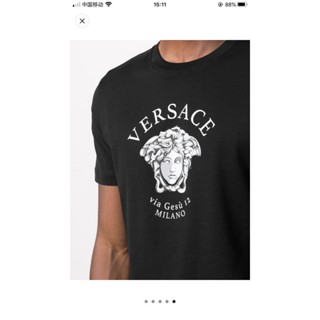 เสื้อยืดคอกลม แขนห้าส่วน พิมพ์ลายโลโก้ Medusa Head แฟชั่นฤดูร้อน สําหรับผู้ชาย