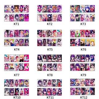 Js สติกเกอร์เทป PVC ลายการ์ตูนอนิเมะ Oshi No Ko Goods Card Hoshino Ai Aqua Ruby สําหรับตกแต่งบัตรเครดิต 10 ชิ้น ต่อชุด