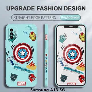 เคสโทรศัพท์ซิลิโคน แบบนิ่ม ลายซุปเปอร์ฮีโร่ Marvel Avengers ป้องกันกล้อง สําหรับ Samsung Galaxy A03 A13 4G 5G A23