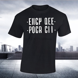 ใหม่ เสื้อยืดผ้าฝ้าย 100% พิมพ์ลาย Eiigy Qee Pocr Cii ขนาดใหญ่ 462019