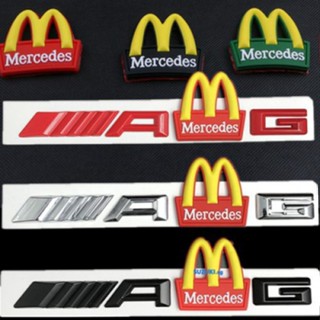 สติกเกอร์โลโก้ Mercedes Benz AMG McDonalds สําหรับติดตกแต่งรถยนต์