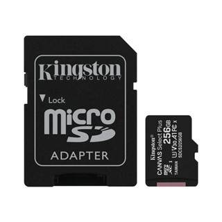 Kingston 256GB MicroSD Class 10 Canvas Select Plus Card with SD Adaptor - SDCS2/256GB